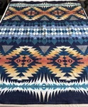 Vtg Pendleton Beaver State Night Dance Wool Blanket Throw Usa 55X73 Southwest. Fixed Price $250.00.