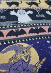 Halloween Woven Throw Blanket Witch Cat Ghost Pumpkin 45"X 57". Fixed Price $39.99.