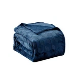 Amrani Bedcover Embossed Blanket, Soft Premium Microplush, Queen, Navy. Fixed Price $41.83.