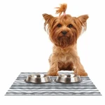 Kess Inhouse Empire Ruhl 51 Shades Of Gray White Feeding Mat For Pet Bowl. Fixed Price $9.99.