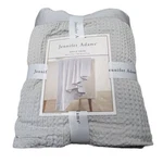 Jennifer Adams Cotton Waffle Throw 60" X 70". Fixed Price $29.99.