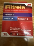 3M Filtrete Vacuum Eureka Ox Sanitaire & Electrolux 67710 - Bags. Fixed Price $6.99.