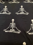 Mortar & Bone Skeleton Throw Blanket Black White 76X52 Reversible. Fixed Price $26.95.