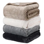 Newwiee 4 Pcs Flanne Fleece Throw Blanket For Bed Couch Large 3D Waffle Textu.... Fixed Price $64.61.