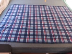Nautica Blue Stripes Blanket Double-sided Solid On Opposite 48 68. Fixed Price $12.00.