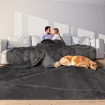 Edenleaf Oversized Blanket Inches, Giant Huge 120X120, Dark Grey. Fixed Price $60.89.