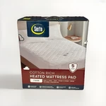 Serta Cotton Rich Heated Mattress Pad - Twin Nib. Fixed Price $40.00.