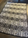 Novica Black And White Geometric Patterned Blanket 86X60 Inches. Fixed Price $29.90.