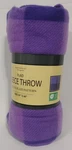 Northpoint Deluxe Plaid Fleece Throw Blanket Purple 50" 60". Fixed Price $16.85.