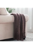 Bourina Brown Throw Blanket 60X80 Inches Textured Solid Soft. Fixed Price $19.79.