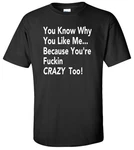 Funny Fudgin Crazy Too T-shirt Adult Humor Quote Saying Comedy Tee Gift. Fixed Price $10.49.