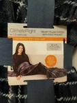 Cuddl Duds Climateright Velvet Plush Throw W/ Foot Pocket 50X70" *choose Color. Fixed Price $29.99.