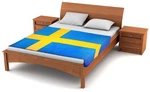 Fuzzy Flags Fleece Sweden Blanket 80"X50" New W/ Factory Defects* Swedish. Fixed Price $9.99.
