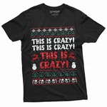 Christmas Ugly Sweater Style Pattern Tee Shirt This Crazy Movie Inspired. Fixed Price $18.99.