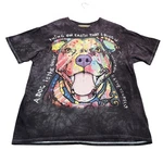 The Mountain Dean Russo Pit Bull Dog Graphic Tie Dye T-shirt Mens Xl Black 11895. Fixed Price $34.95.