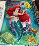 Disney Little Mermaid Ariel Fleece Throw Blanket 50X60 Northwest. Fixed Price $35.00.