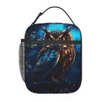 Vodrm Cool Owl Lunch Box For Kids,bird Insulated Bag Blue. Fixed Price $30.73.