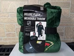 New Minnesota Wild Nhl Deluxe Plush Wearable Throw Blanket 60" 80". Fixed Price $39.99.