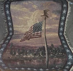 Thomas Kinkade Light Of Freedom Usa Flag Blanket Tapestry Patriotic 40X60 Nwt. Fixed Price $32.00.