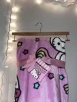 Hello Kitty Unicorn Ice Cream Cone Stars 60 X 70" Plush Pink Throw Blanket Nwt. Fixed Price $30.00.