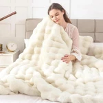Fluffy Faux Fur Throw Blanket, Thick 1000GSM Soft Cozy Lola Blankets Fo.... Fixed Price $48.99.