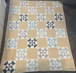 Vtg Antique 1930 Handmade Patch Work Quilt 82 X 64 Friendship Star Cottage. Fixed Price $186.75.