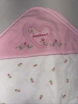 Carters Pink White Rosebud Sweetheart Fleece Baby Blanket Security Lovey Girl. Fixed Price $25.00.