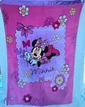 Disney Minnie Mouse Holding Flower Pink Baby Blanket Purple Satin Trim 40 X 50. Fixed Price $63.99.