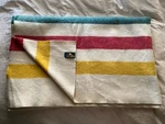 Vtg Woolrich, Pa Pearce Striped Blanket Hudson Bay Style Usa 64X82 Washable. Fixed Price $89.90.