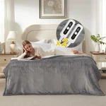 Snugsun Electric Heated Blanket King Size With Dual Control, Soft And Cozy Th.... Fixed Price $60.06.