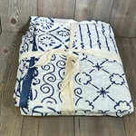 Lush Decor Monique Cotton Throw Blanket, 50 X 60 Inch, Blue. Fixed Price $23.00.