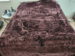 New! 2PLY King Korean Style Mink Heavy Blanket Solid Dark Brown Chocolate 8+ Lbs. Fixed Price $47.95.