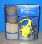 Kmart Men Gift Set W/ 2 Pair Socks & Fm Auto Scan Radio Key Chain - Nos. Fixed Price $10.00.