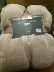 Monte Jardin Sherpa Throw Velvet 112X92 Luxury King Blanket Nwt. Fixed Price $54.88.
