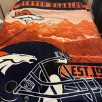 Denver Broncos Plush Fleece Stadium Throw Blanket Northwest Soft Warm 58X76. Fixed Price $14.99.