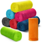 8 Pcs Flannel Fleece Throw Bulk 50 X 60 In Soft Blankets.... Fixed Price $67.11.