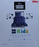 Disney Blue Mickey Mouse 3 Piece Plush Full/queen Bed Set Comforter 2 Shams. Fixed Price $124.99.
