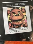 Neca Five Nights At Freddy's Help Wanted Ad 50" X 60" Fleece Throw Blanket. Fixed Price $34.95.
