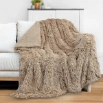 Pavilia Soft Fluffy Faux Fur Blanket, 50 60 Inches - Throw, Taupe. Fixed Price $32.22.