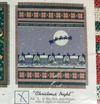 Pre-owned Vintage American Weavers "christmas Night" Throw Blanket 50" X 60. Fixed Price $44.95.