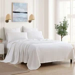 Sweet Home Collection 100% Fine Cotton Luxurious Basket Weave Blanket, White .... Fixed Price $58.79.