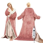 Garveehome Wearable Heated Blanket With Foot Pocket & Oversized, Pink. Fixed Price $116.11.