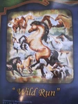 Jq Licensing Wild Run - Horses Luxury Soft Plush Blanket Queen 79"X94". Fixed Price $50.00.