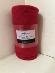 Mainstays Red Fleece Throw 50IN X 60IN. Fixed Price $15.99.