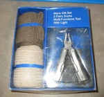 Kmart Men Gift Set W/ 2 Pair Socks & Multi Function Tool - Nos. Fixed Price $10.00.