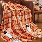 Orange Heated Throw Blanket Electric, 50X60 Heating With 10 Heats Level.... Fixed Price $42.51.