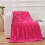 Puncuntex Flannel Fleece Throw Blanket Hot Pink 50 60,SUPER Soft Plush Cozy B.... Fixed Price $19.25.
