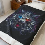 Wolf Plush Blanket, Cozy Throw For Home Decor, Animal Lover Gift, Faux Fur. Fixed Price $44.33.