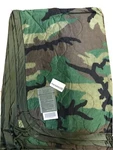 New Genuine Military Surplus Usgi Woodland Camo Poncho Liner Woobie Blanket. Fixed Price $44.90.