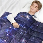 Solfres 7LBS Weighted Blanket, 41 X 60 Inches, Printing Heavy Pound.... Fixed Price $63.49.